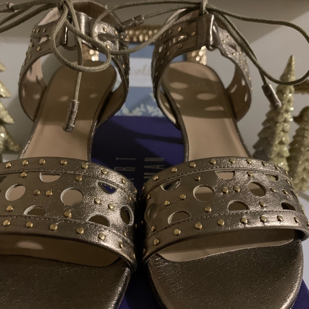 Stuart Weitzman Metallic Gold Sandals